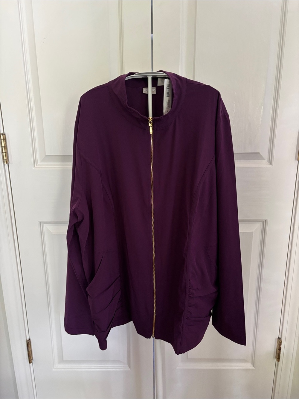 NWT - Chico's Deep Purple Utility Jacket
